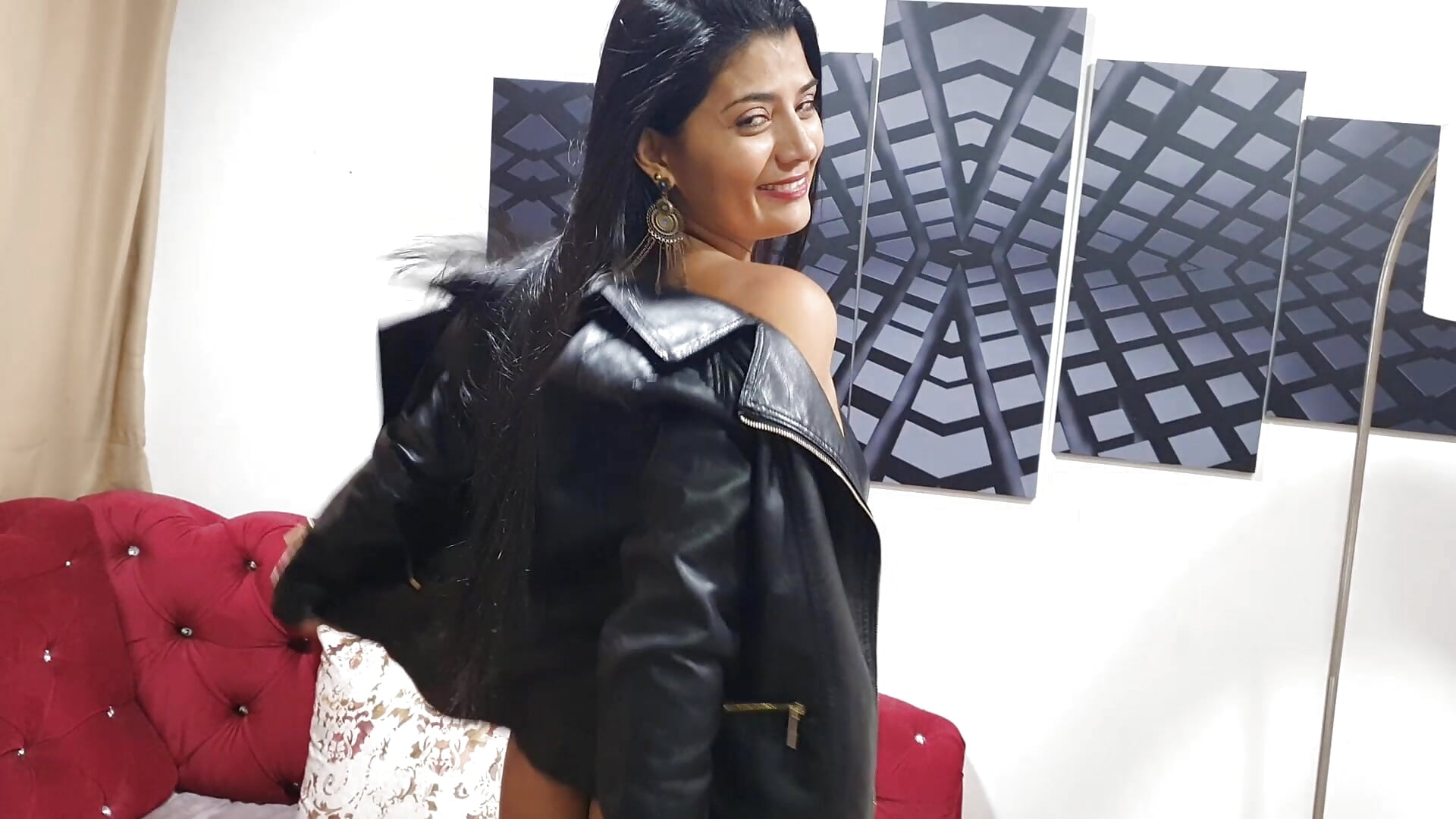 Leather special - video by SailonTeen cam model