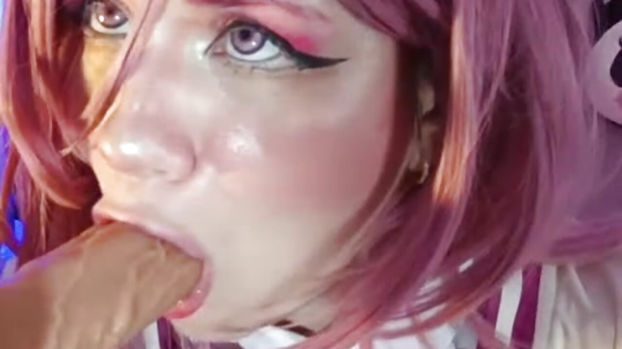 COSPLAY: Aira from dandadan blowjobvery wet - video van harimoon1 cam-model
