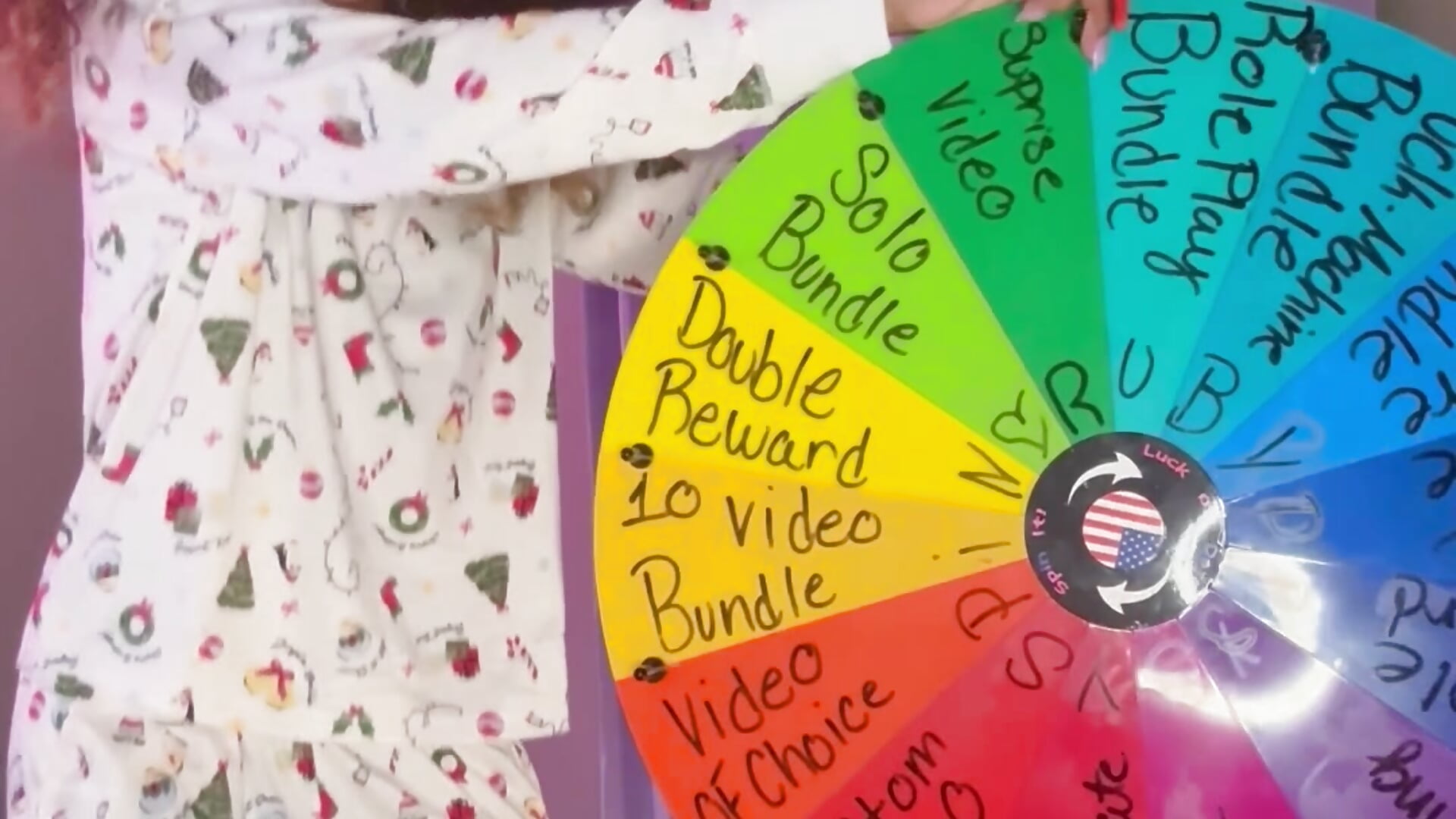 Your prize is revealed in the spin video 💜🎡 Tip 200 tokens to collect your reward. - video by rubywithpearls cam model