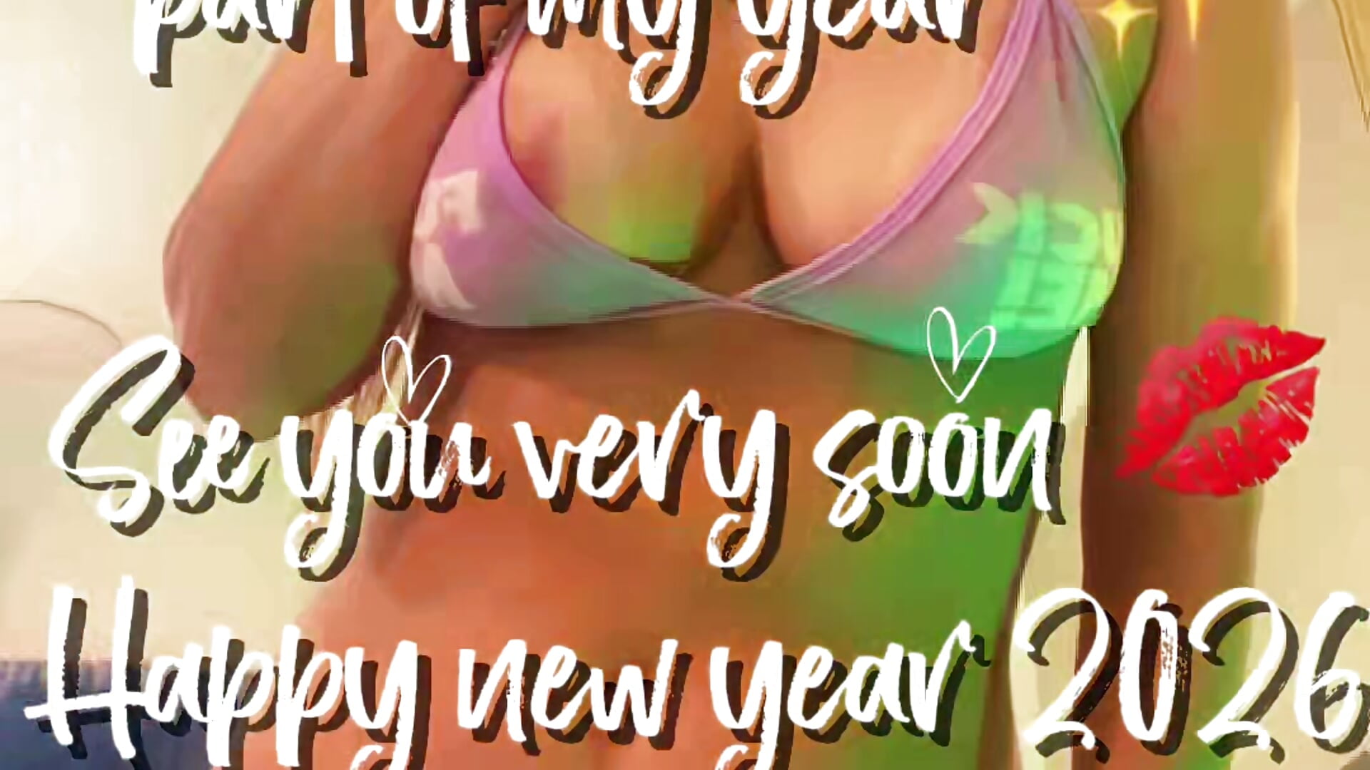 Thanks dear … happy new year 😘❤️ - video by Sharonevanss_ cam model
