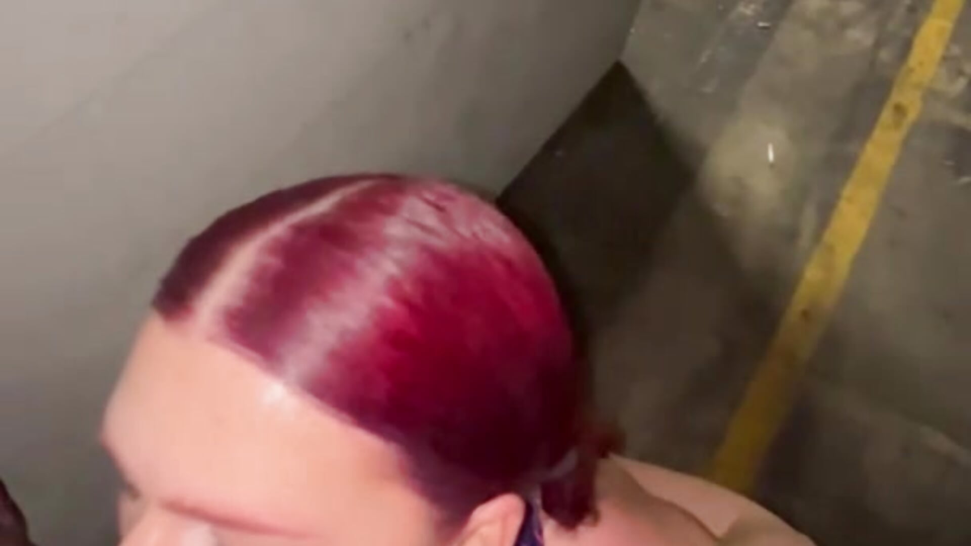 PARKING GARAGE couple fucking, topless, moaning, praise - video by zarialove cam model