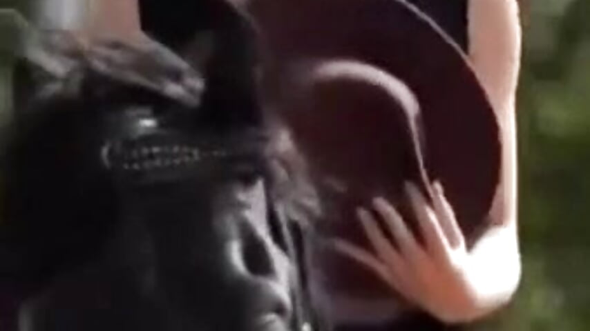 I'm on horseback