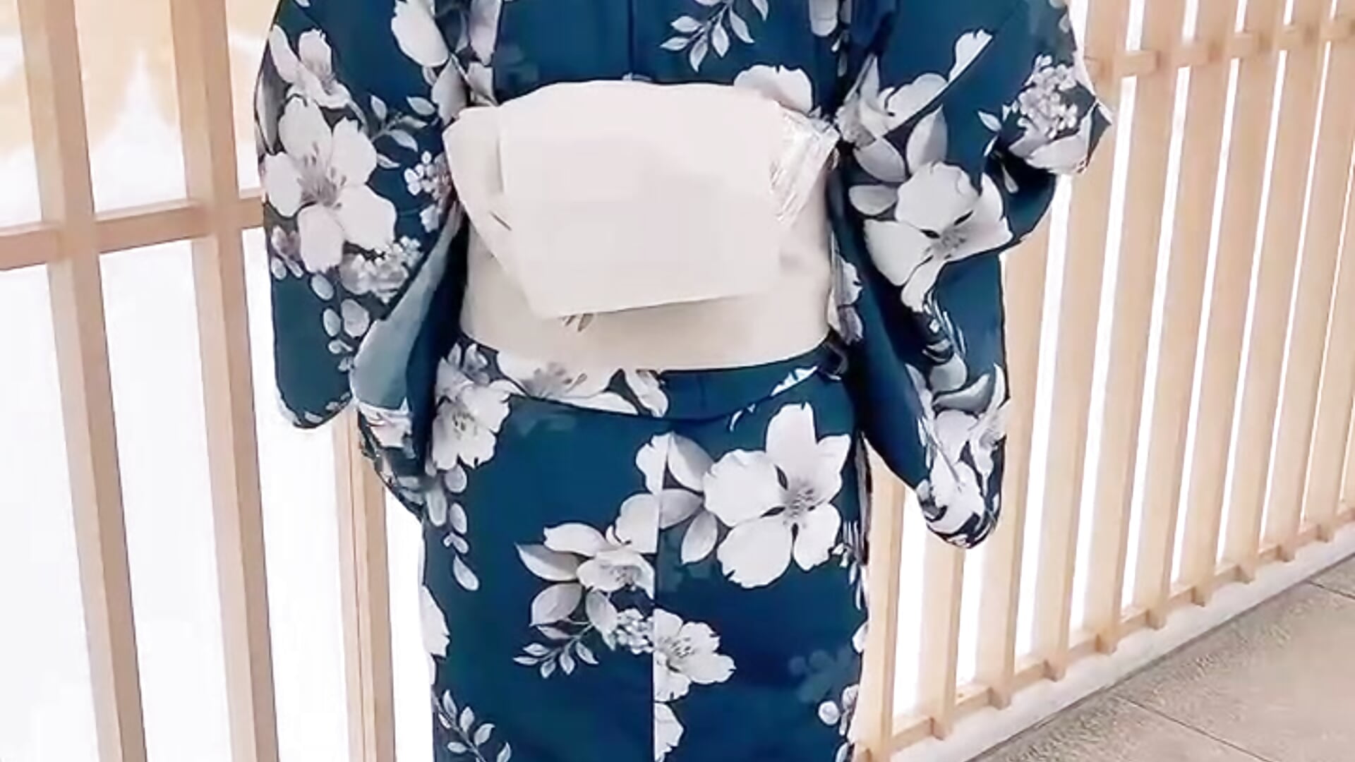 夏最後の浴衣💙