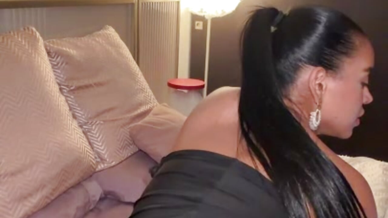black dress and open my ass