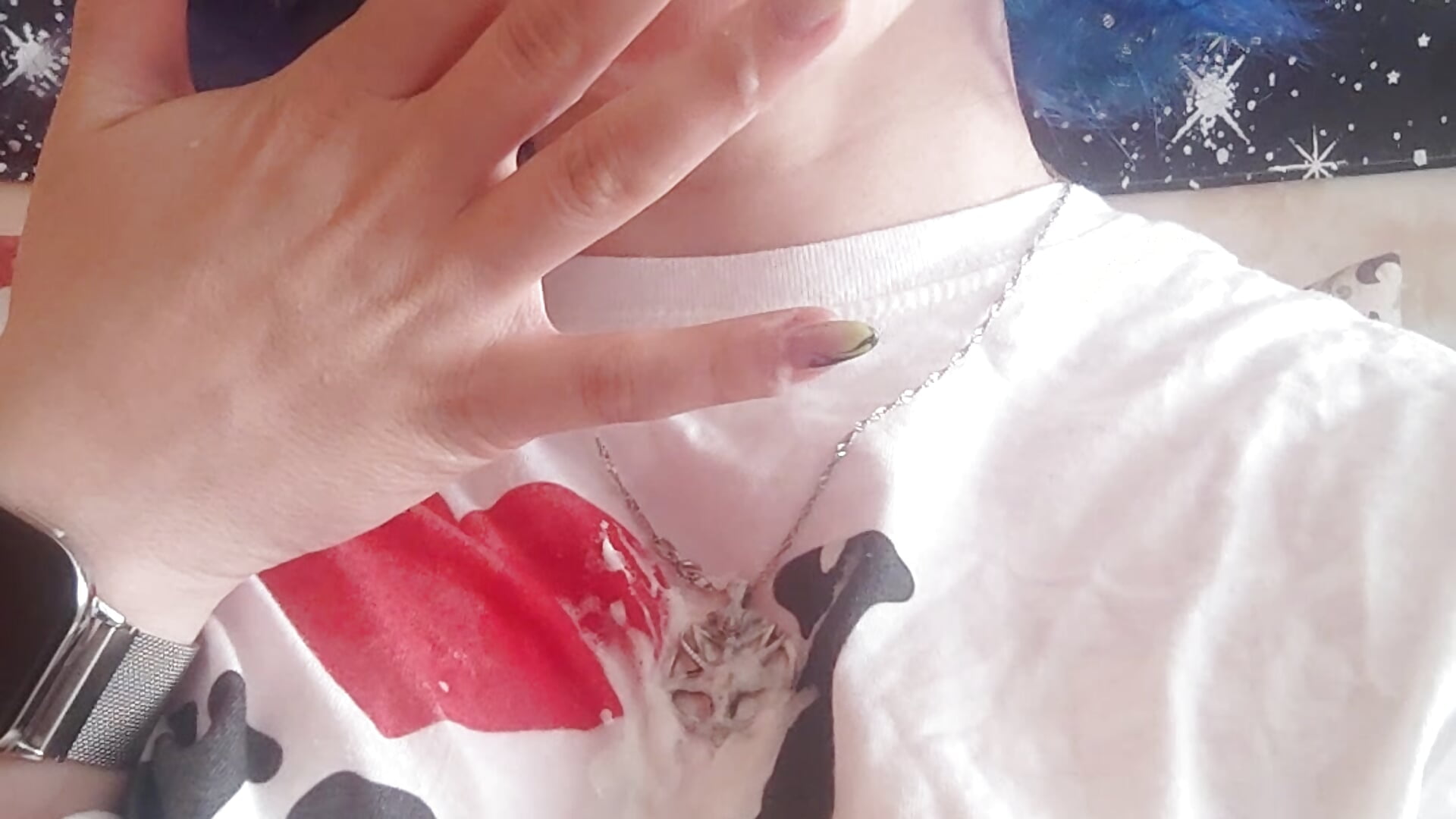 "sperm" in mouth – video od webkamerové modelky Alyssa_Fortuin