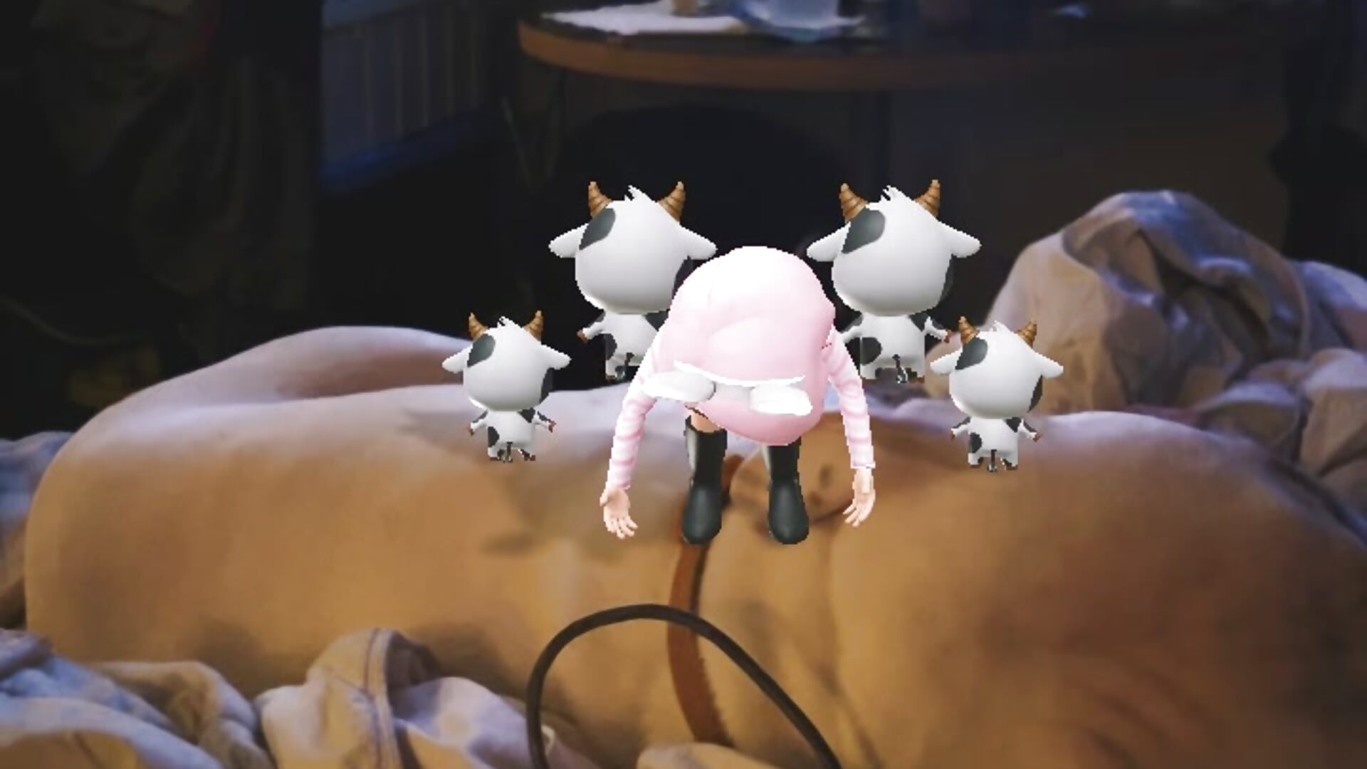 Silly pink bunny - video by ChatBunnys cam model