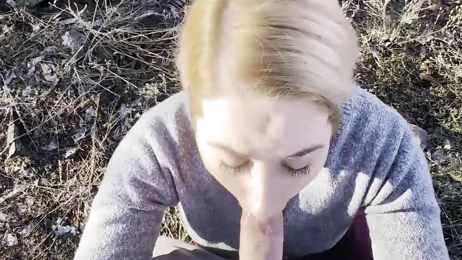 Mountain CreamPIE - POV of me sucking @boboeser cock outside then getting bent over and creampied !