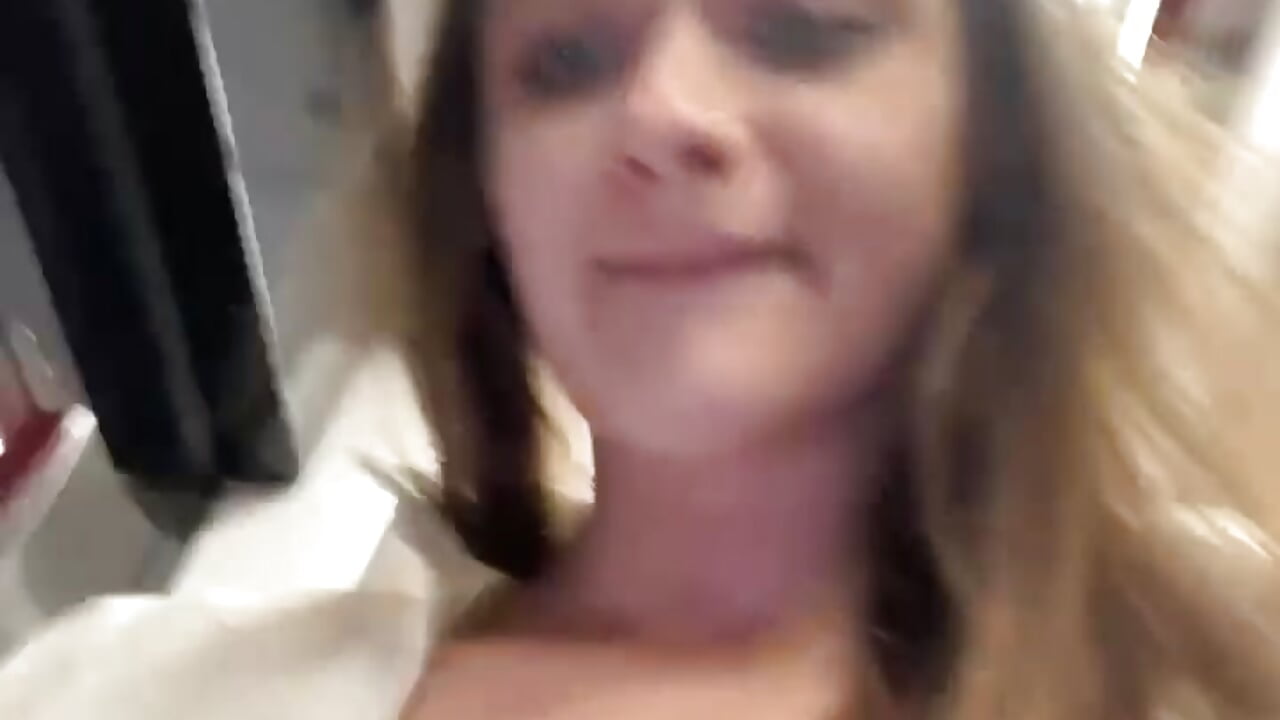 risky🍑play time with my body on public transportation😈followed to public restroom - video by KittyQueeny cam model