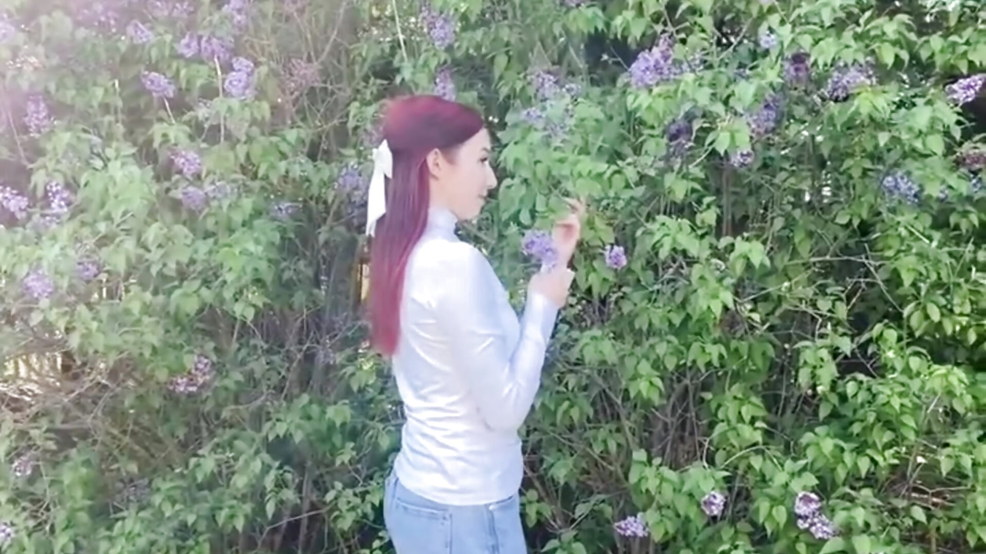 Just me and flowers :3