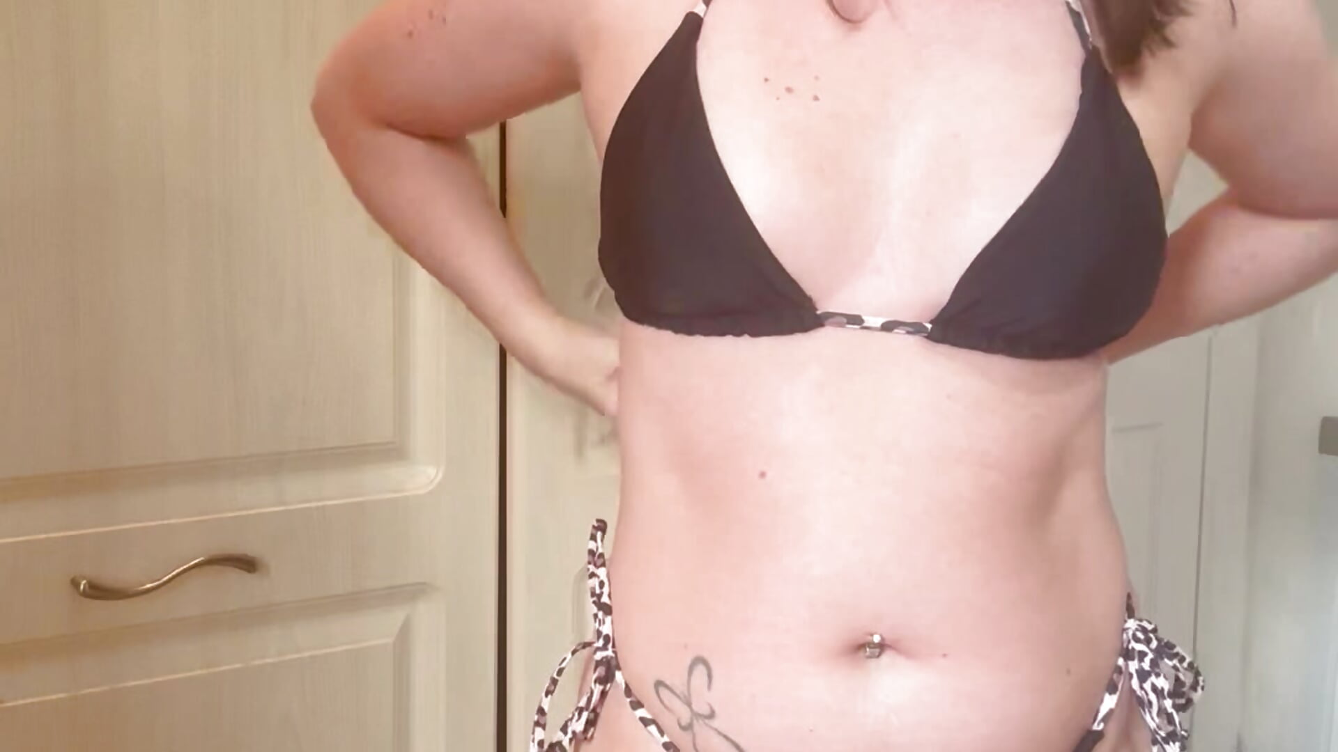 Bikini try on