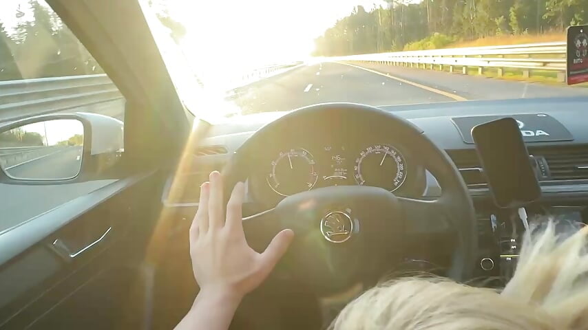 Preview: Emily gives blowjobs in  cars while he drives - video by Emily0303 cam model