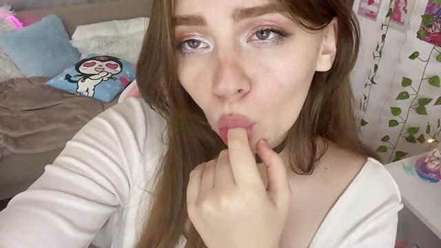suck finger , ahegao 💥