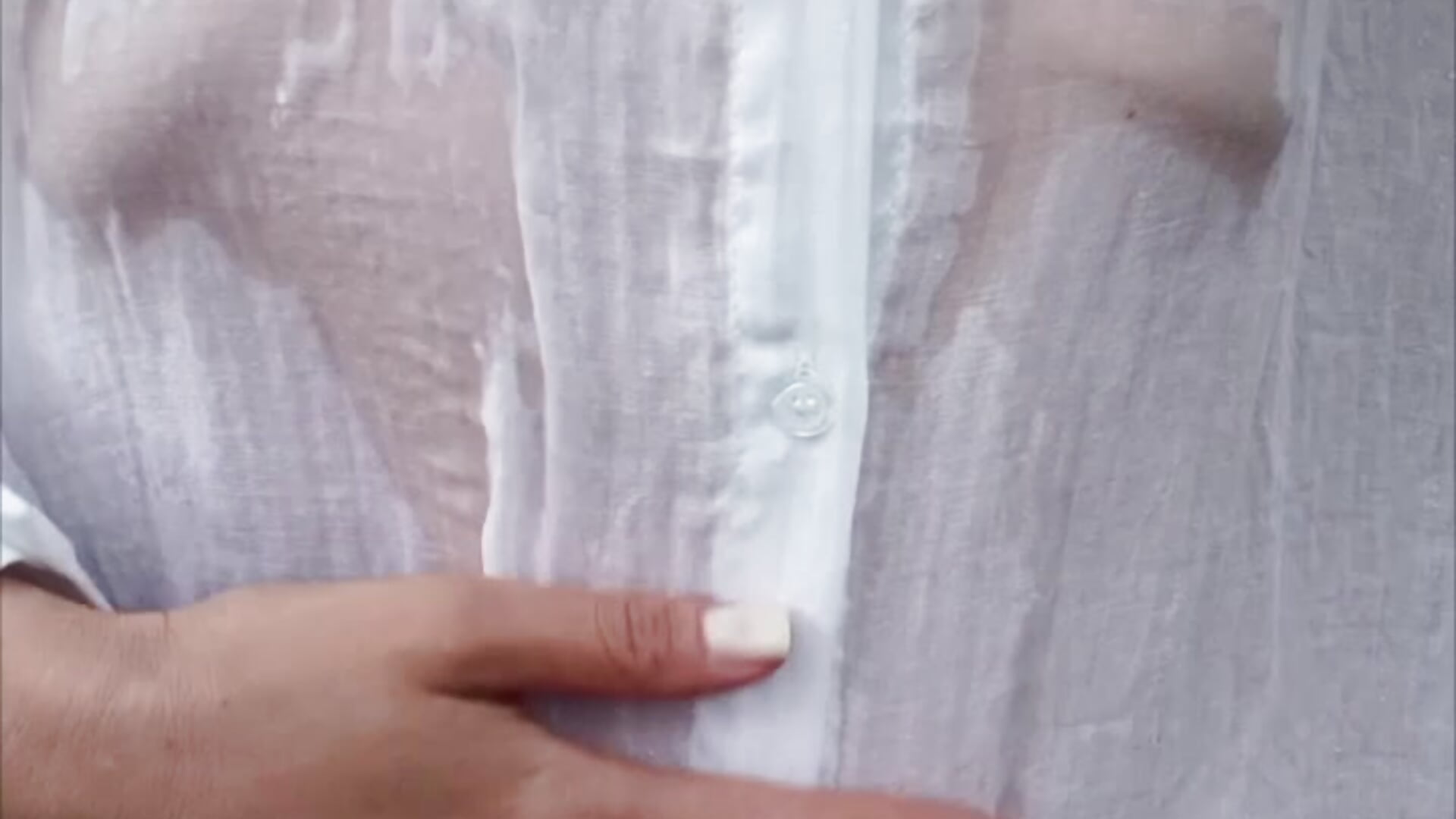 Water on white shirt. Boobs 💦😍😋