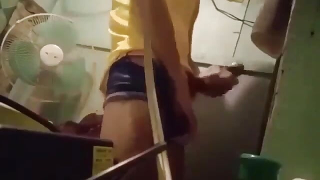 Jerking in a hurry to work.
