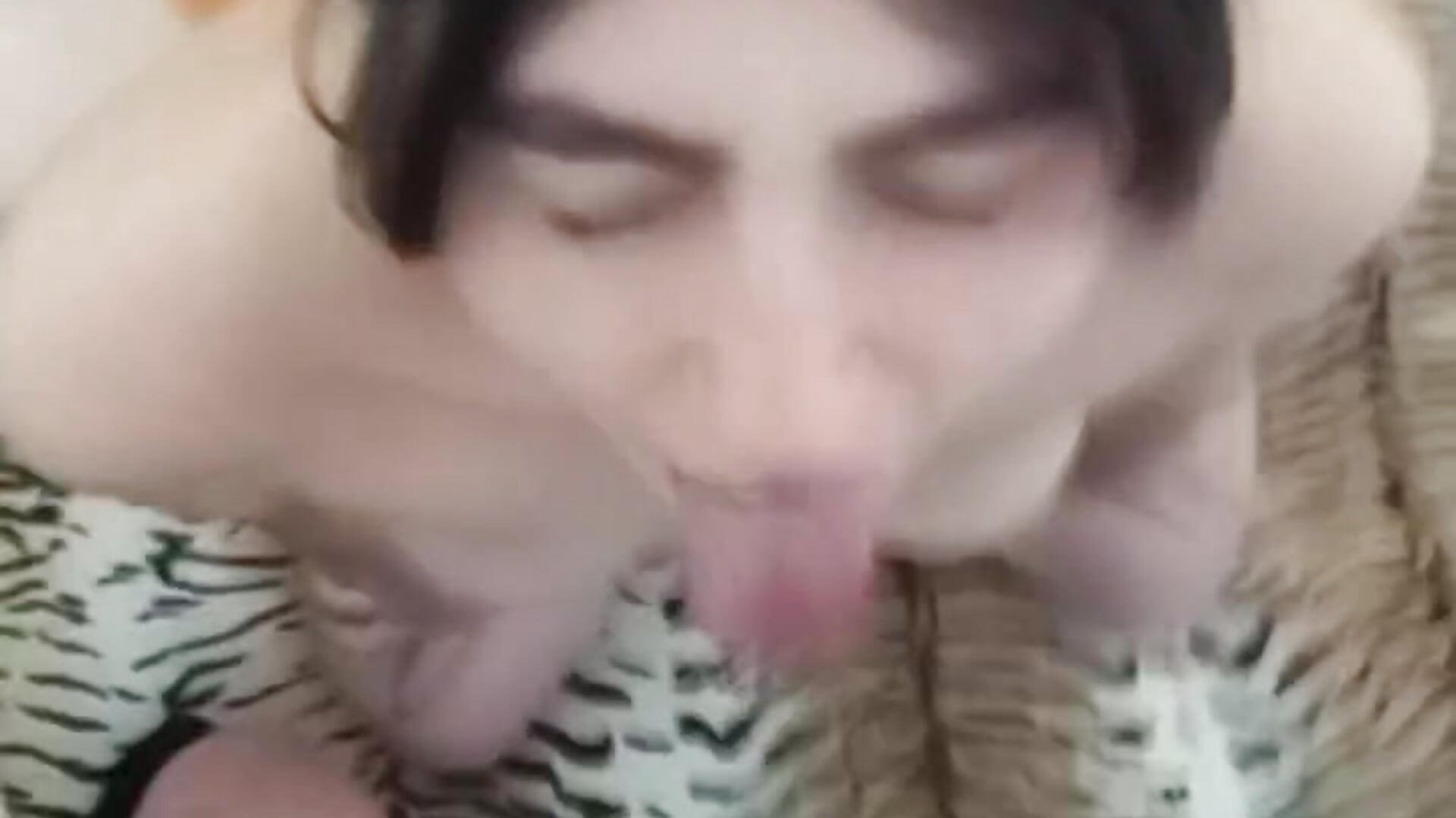 I cum in this whore's mouth