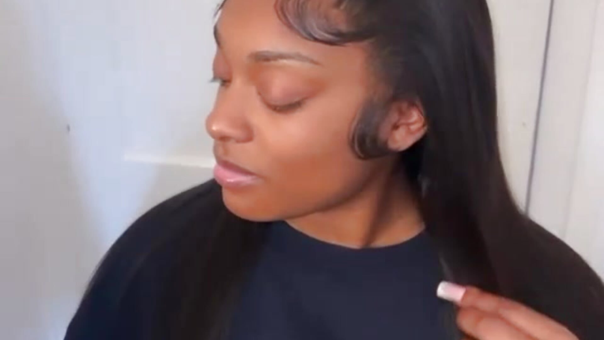 Just got my hair done x - video by CurvyPrincessNae cam model