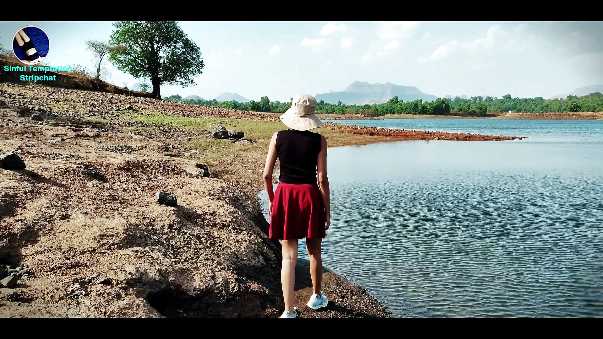 walking nearby lake absolutely naked #risky #lake #nude walk - video by SinfulTemptation cam model