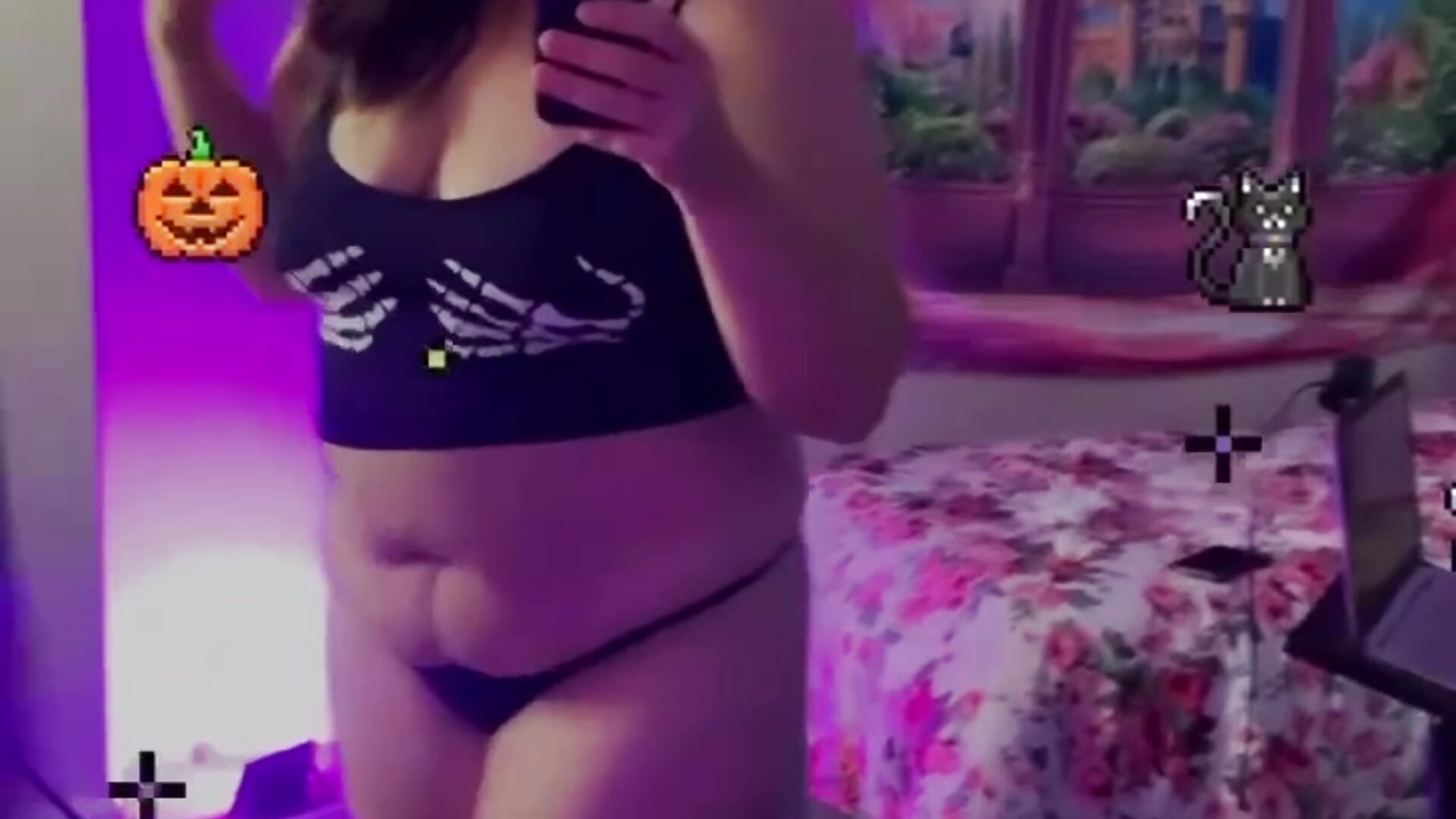 🎃🦇💀 Halloween Eve Booty 😛 - vidéo du modèle de showcams Princess__Kitty__