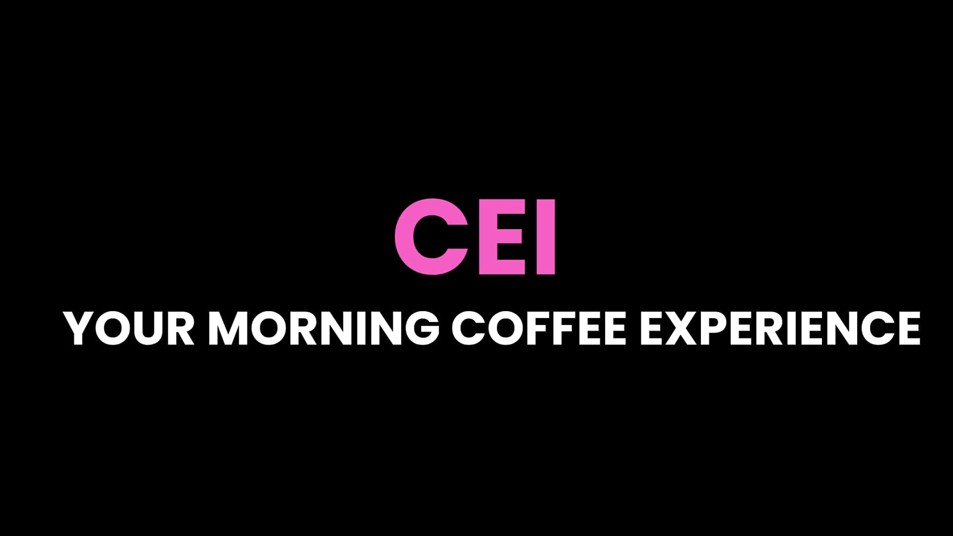 CEI - Morning Coffee Edition