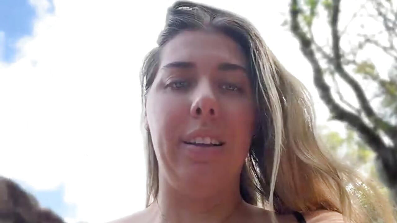 Pussy play outdoors + cum and squirt ✨🪴💦