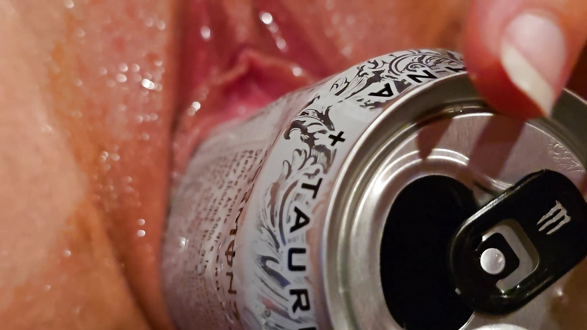 Can of monster inside my pussy
