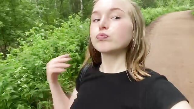 walking in the forest