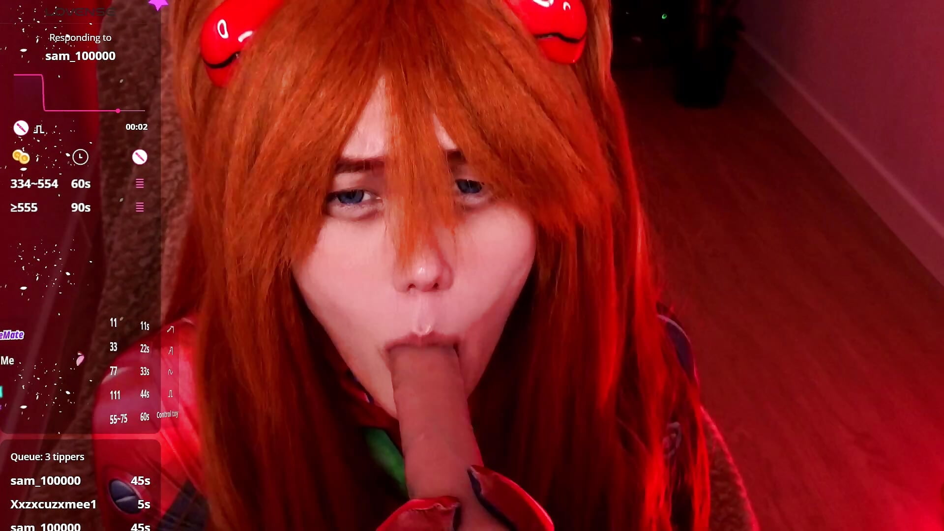 asuka cosplay BJ - Ravens_Nest 캠 모델의 동영상