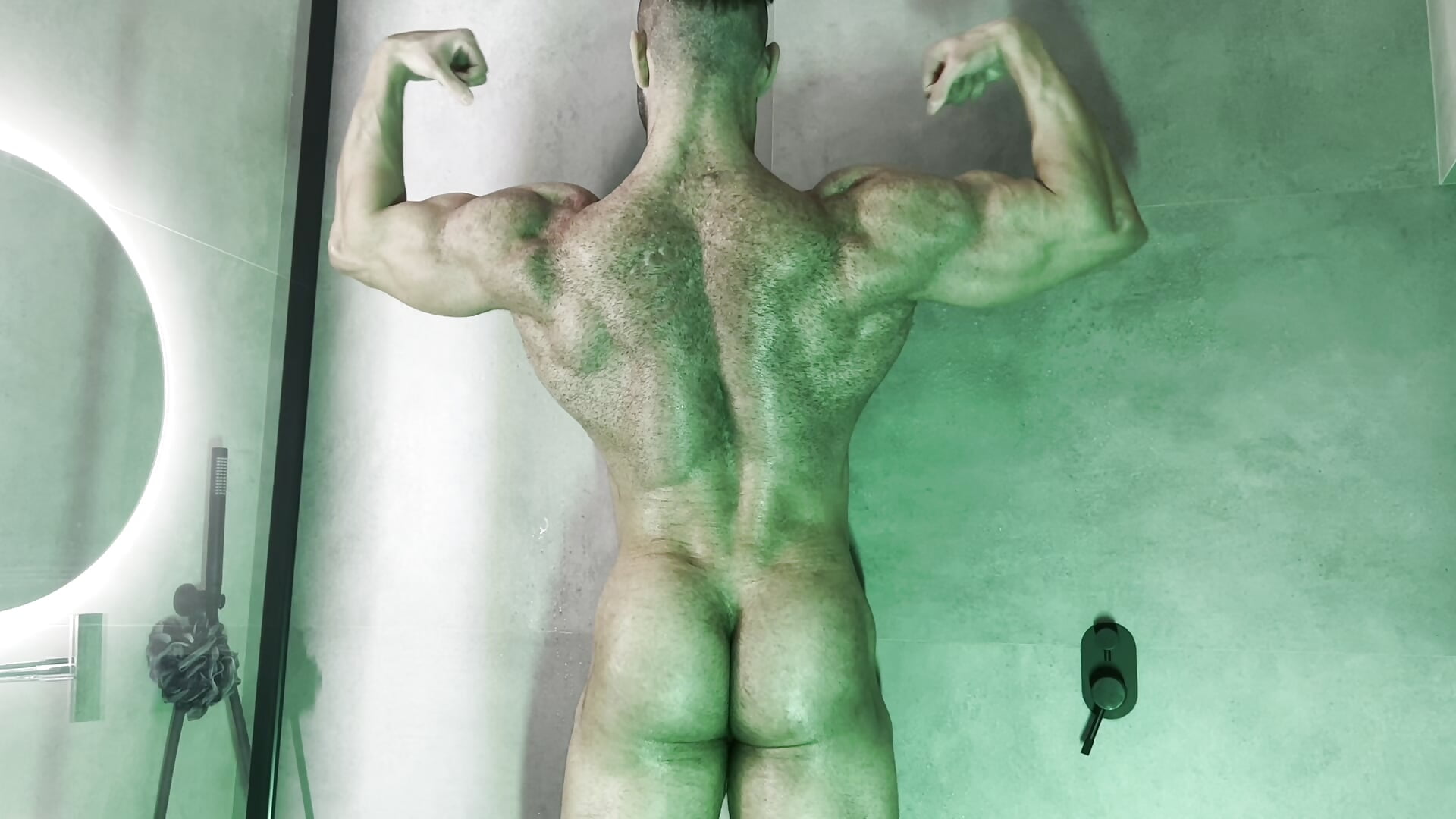 Shower Flexing Cumshow – video od webkamerové modelky bretman_narcissus