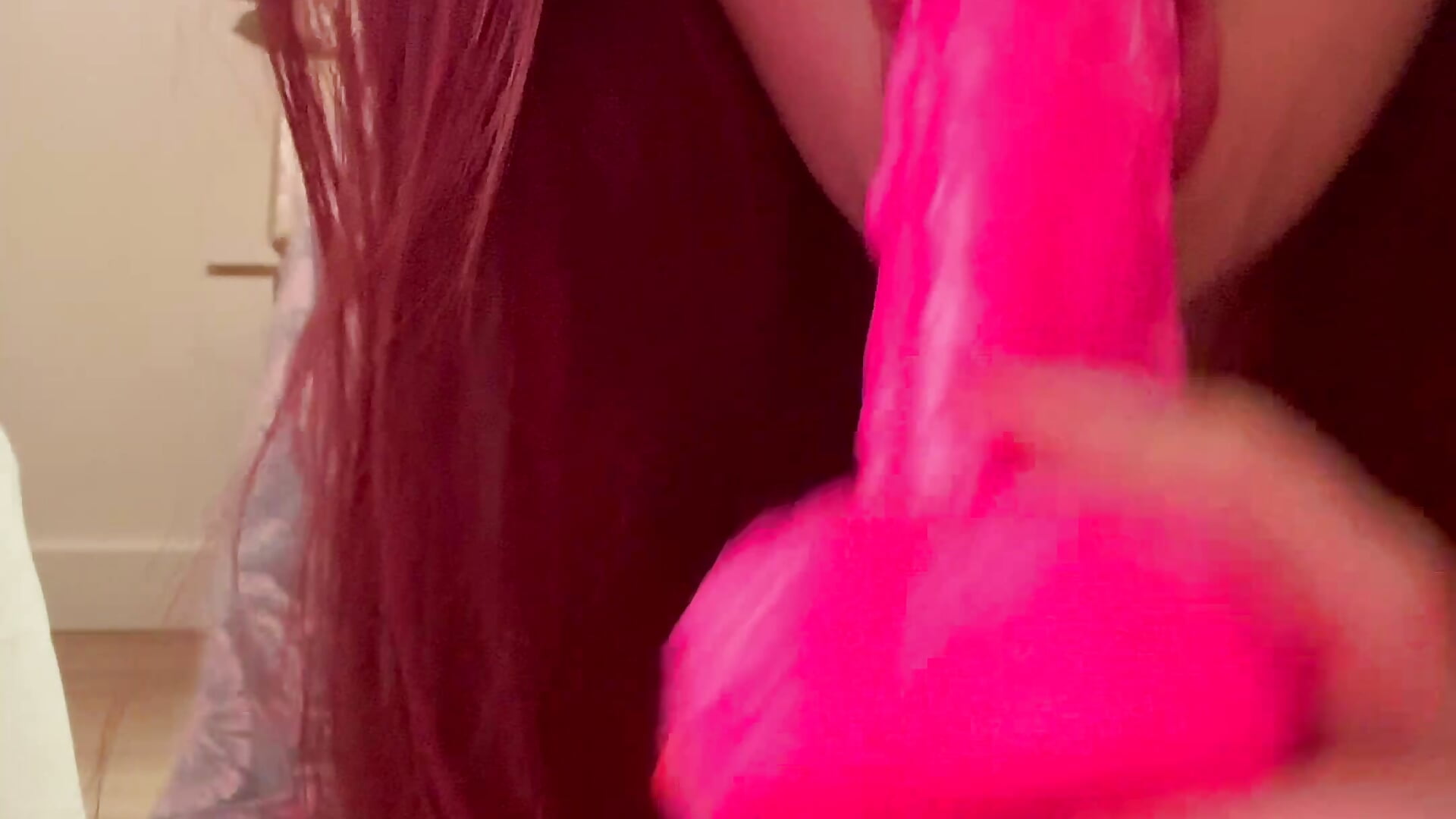 Doggy dildo ride 🍆