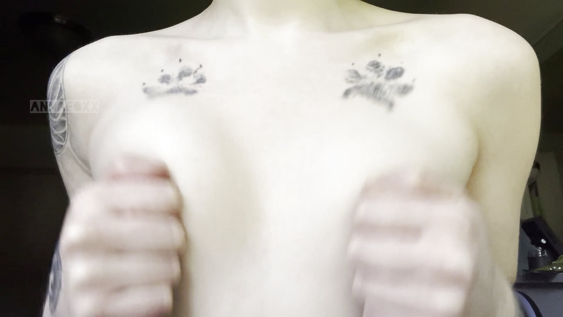 playing with my perfect little tits