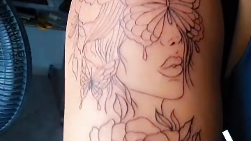 my new tattoo - video by IsabellaHot01 cam model