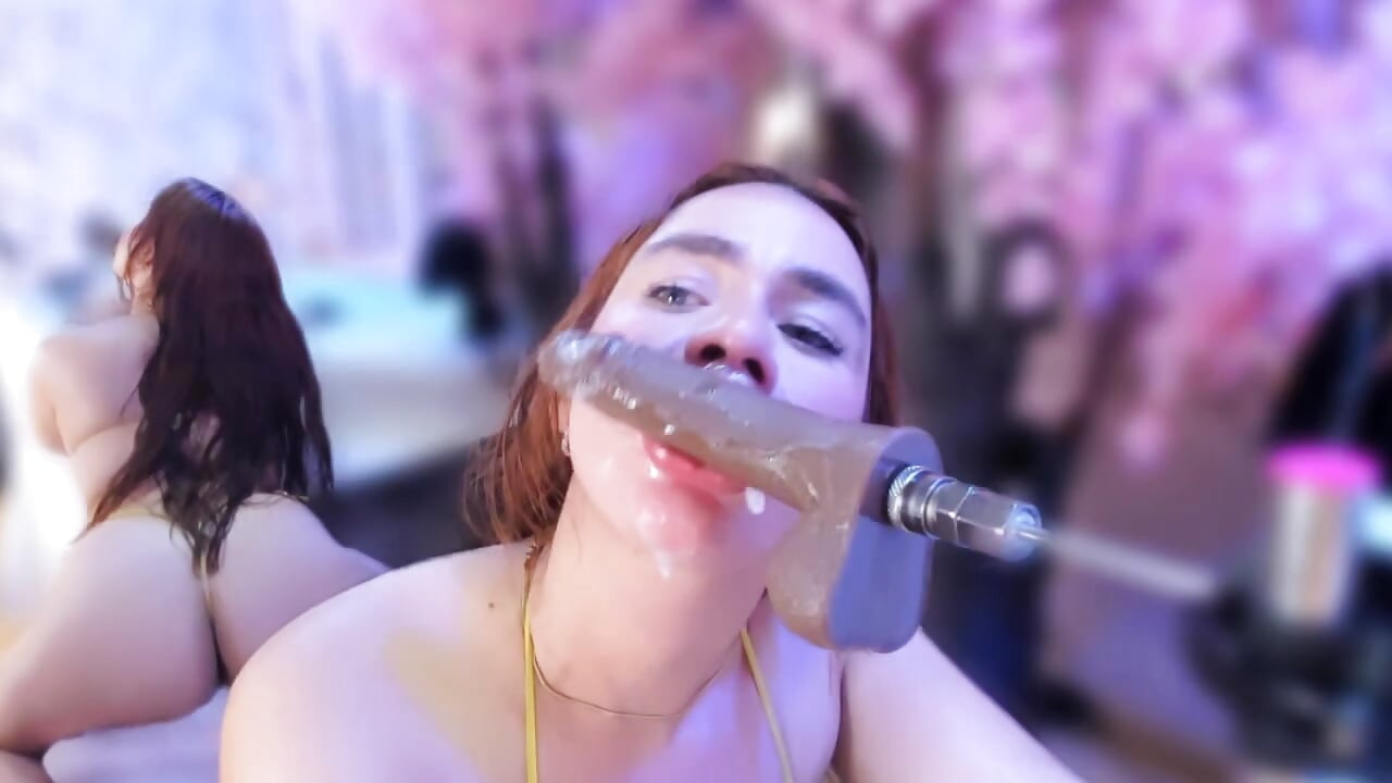deepthroat full saliva 💦 - video by TessaCooper1 cam model
