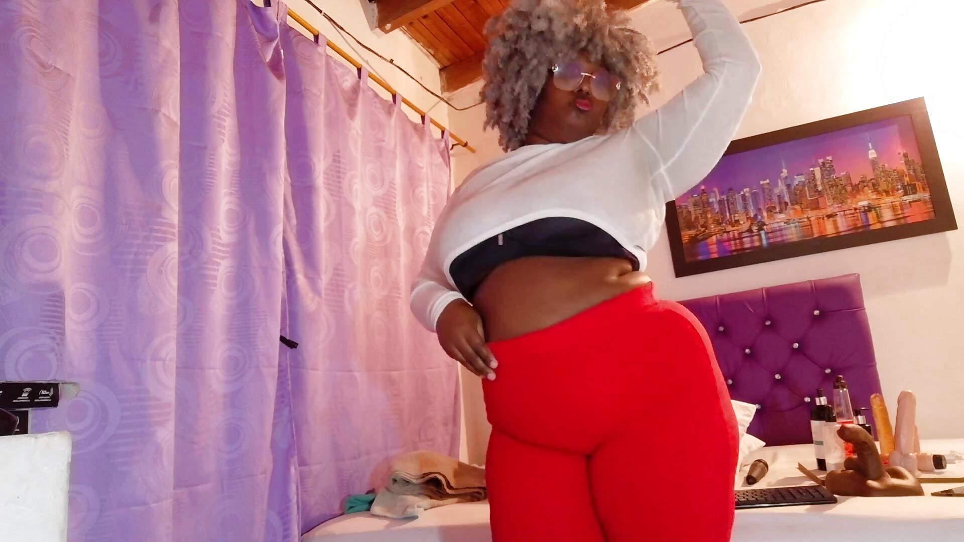 Start your weekend with me - video by ebony_NeighborMoans cam model
