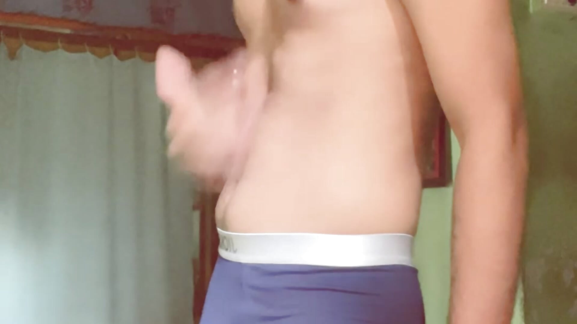 Semi naked at home