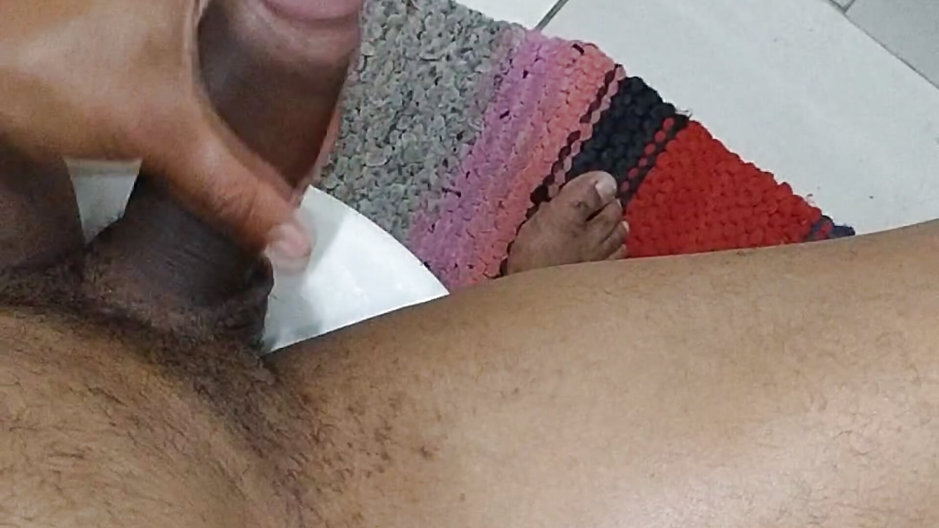 Loco de tesão Tocando punheta guiada no banheiro - video by safadomoreno cam model