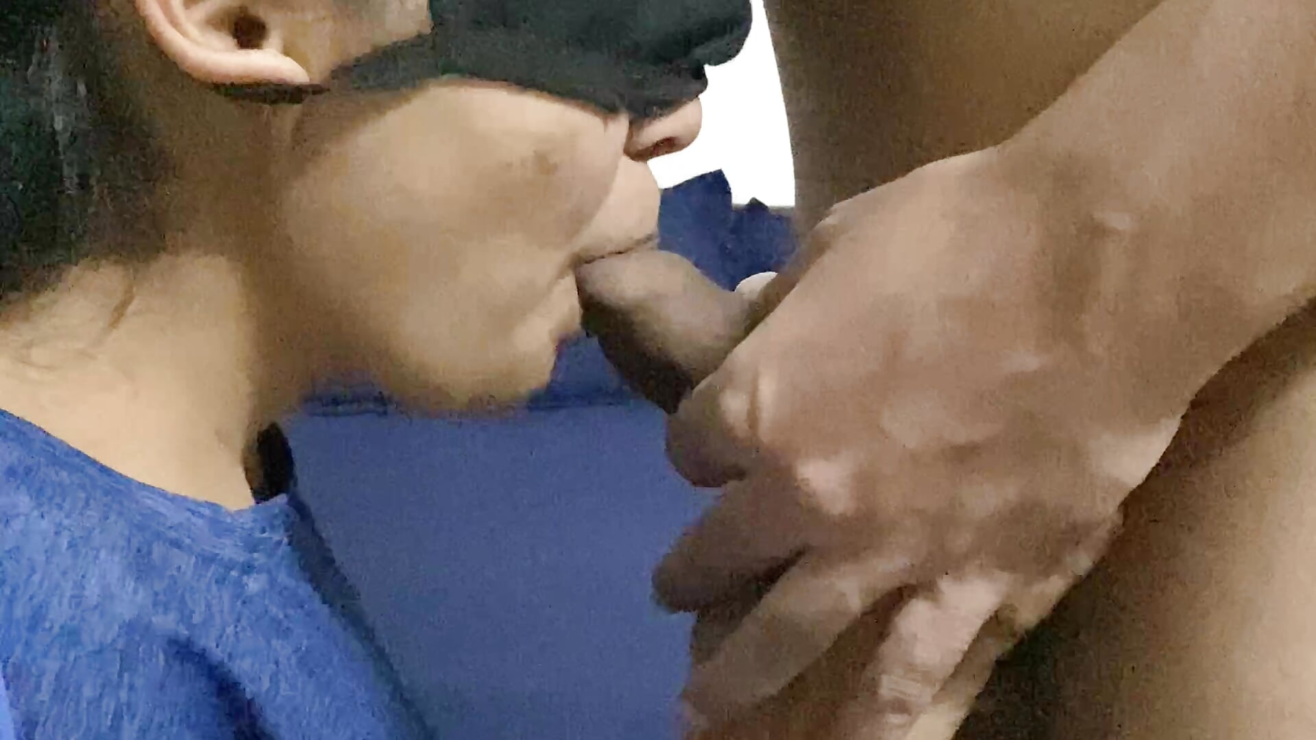 Blowjob(choked her hard)