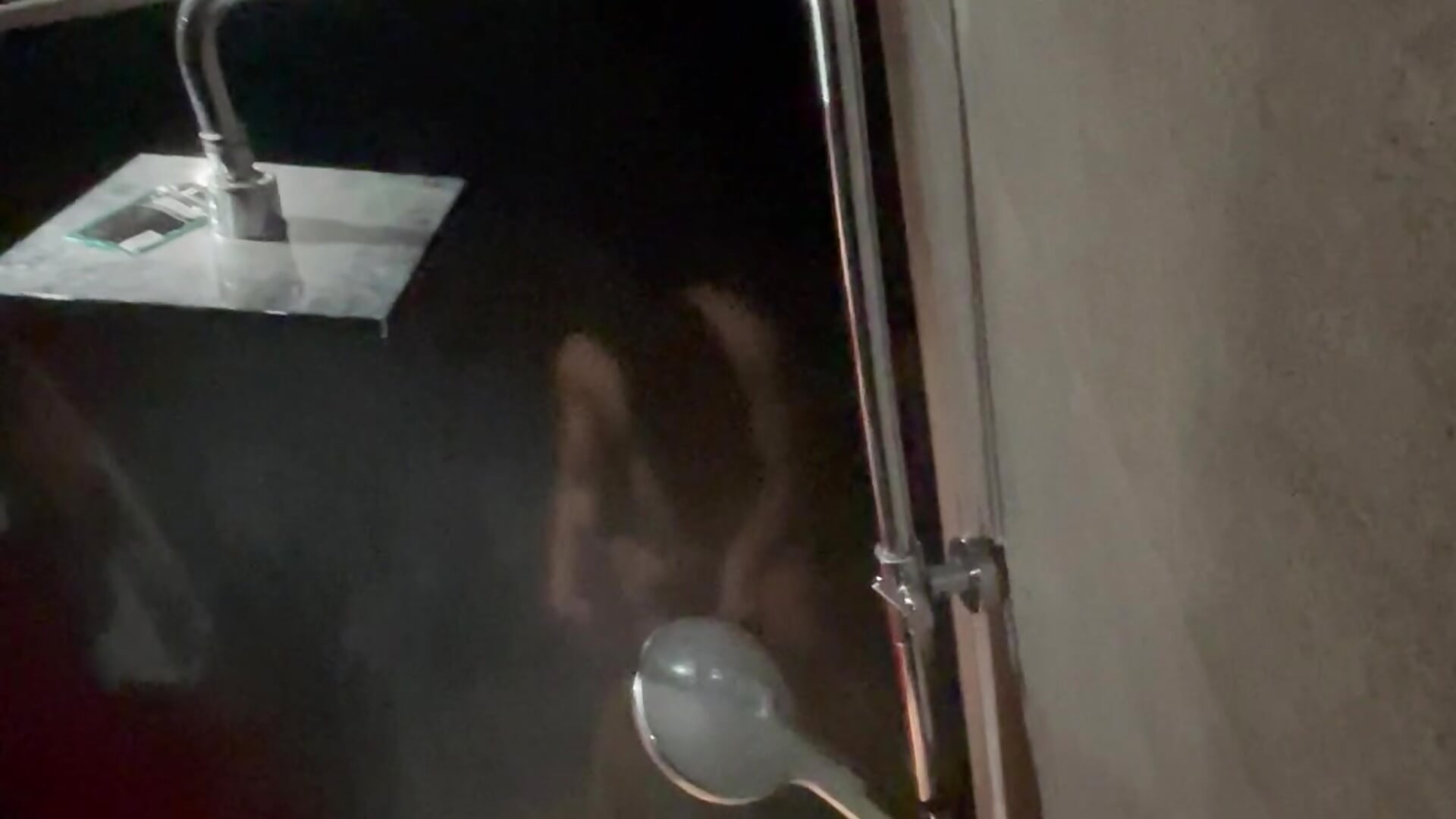 giving oral sex in the gym bathroom.