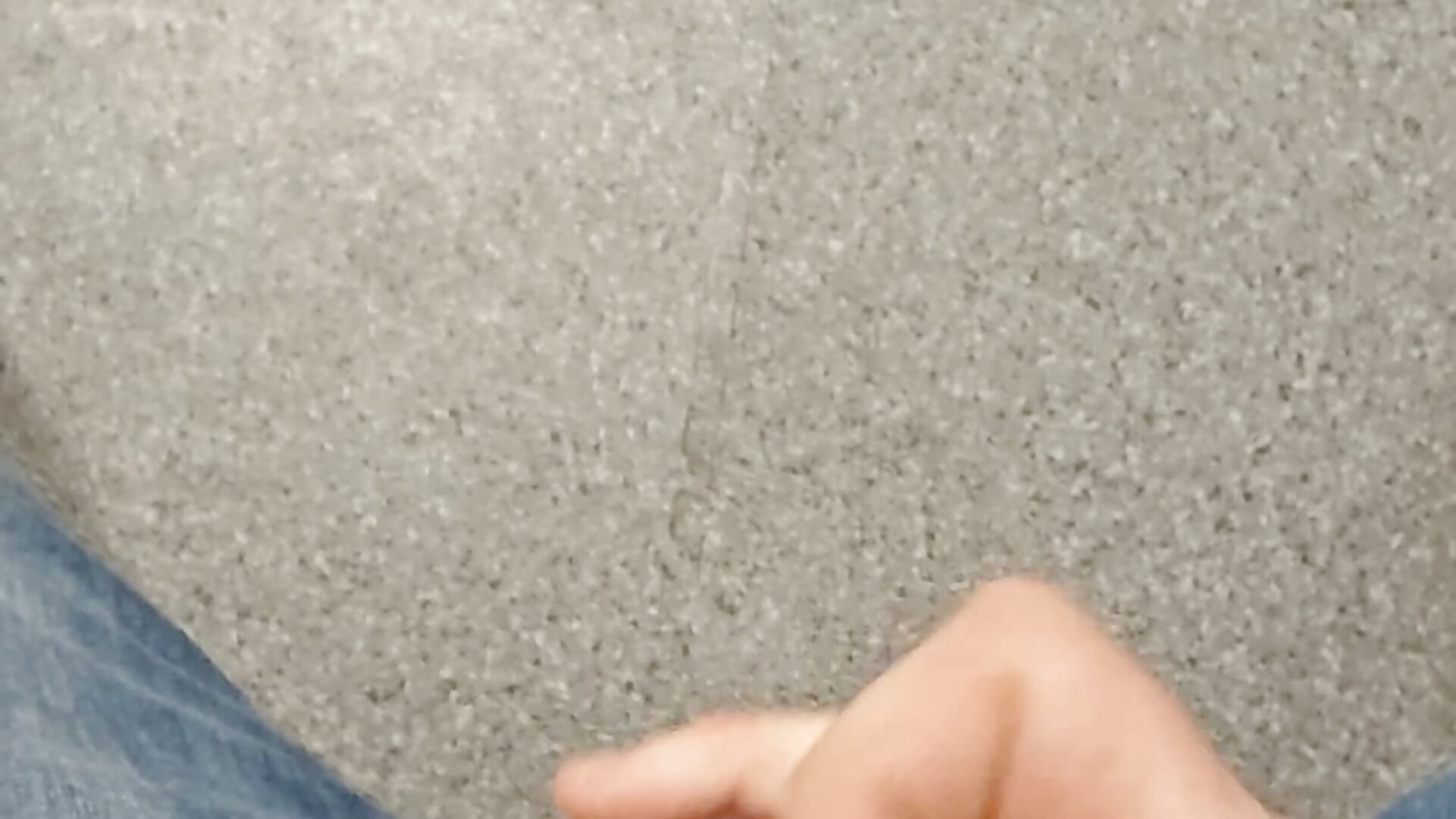 Big cumshot on floor at work