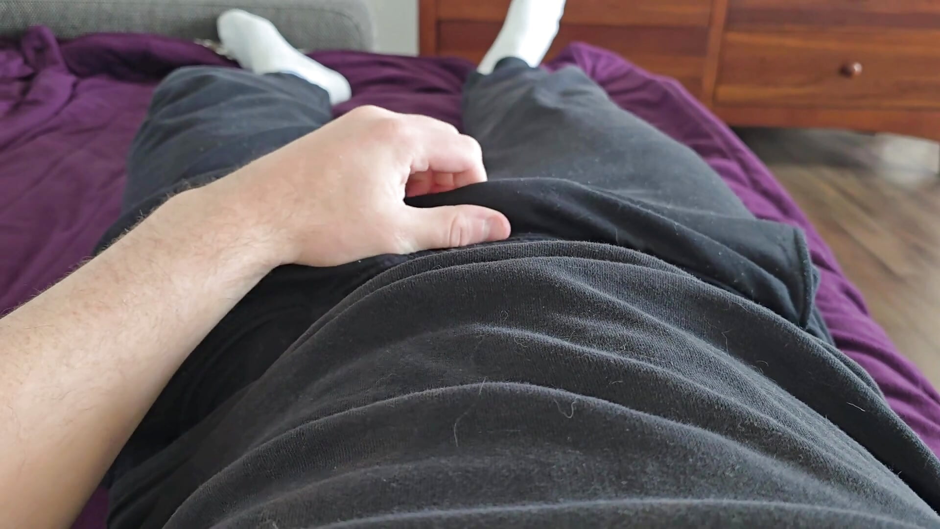 So intensiv im Bett abgespritzt