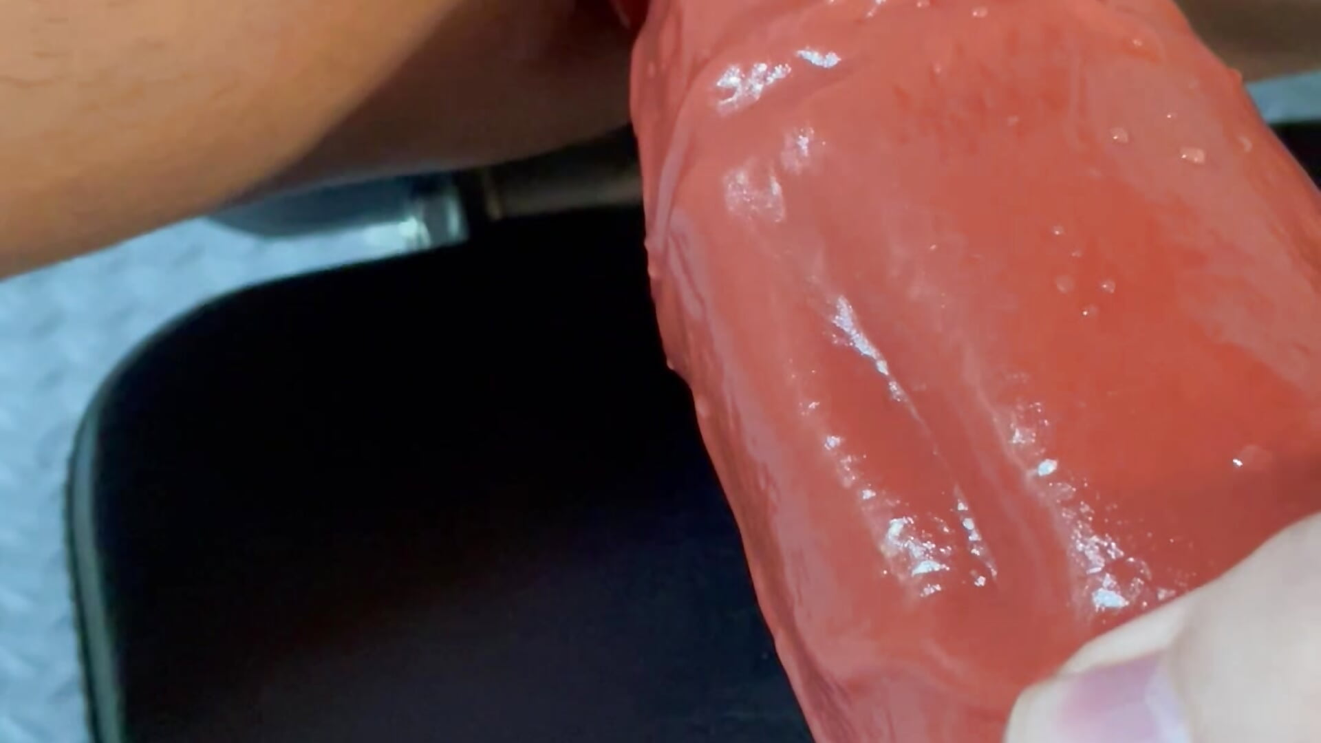 LIP TEASE WITH MASSIVE DILDO - video by ElsaVox cam model