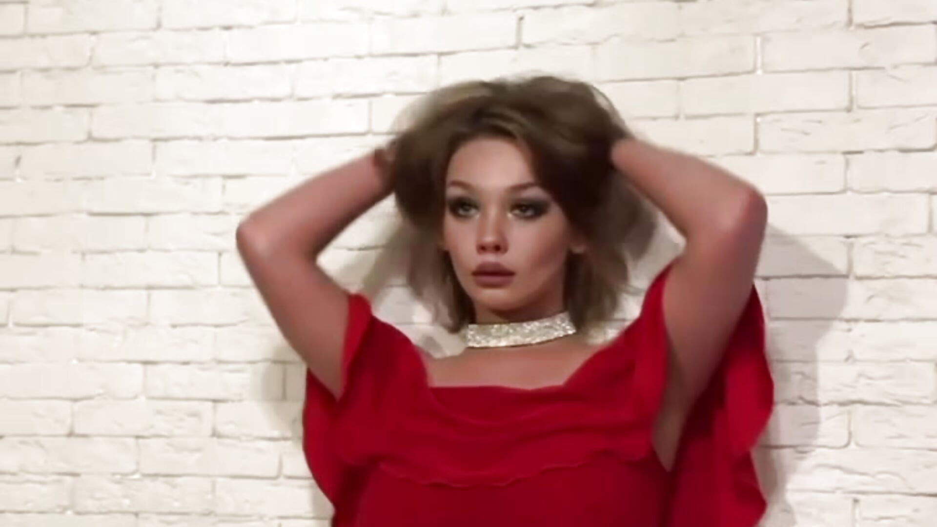 My red dress - video by VelvetKate cam model