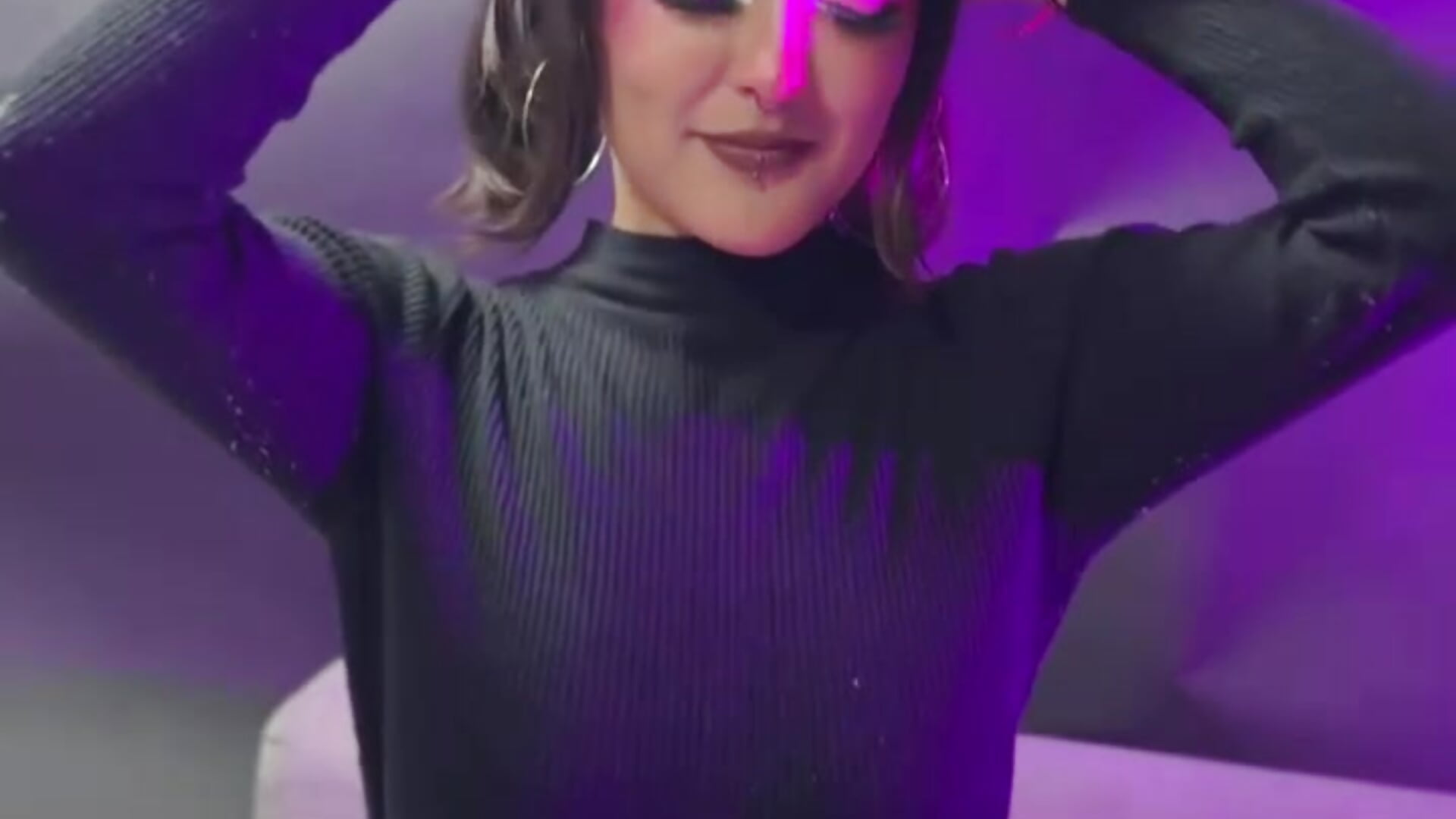 My piercing  🖤 - video by lil_candy77 cam model