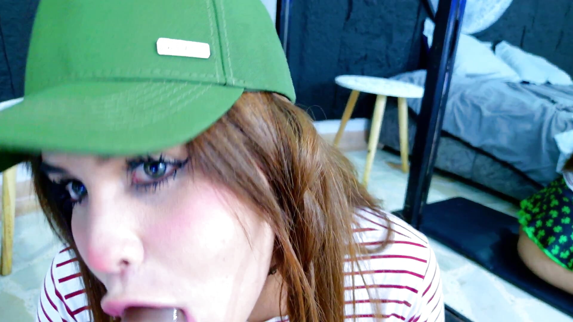 BBC deep inside my mouth with a lot of spittle