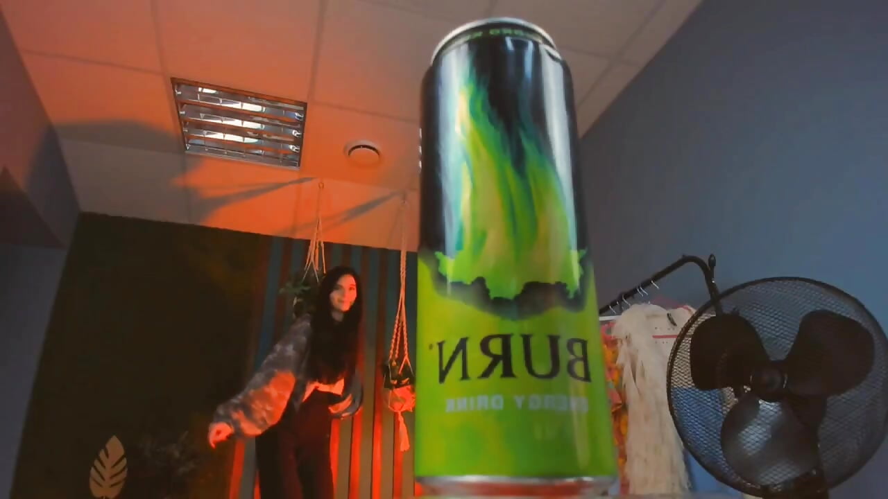 my size of energy drink - video by AliceCUNTach cam model