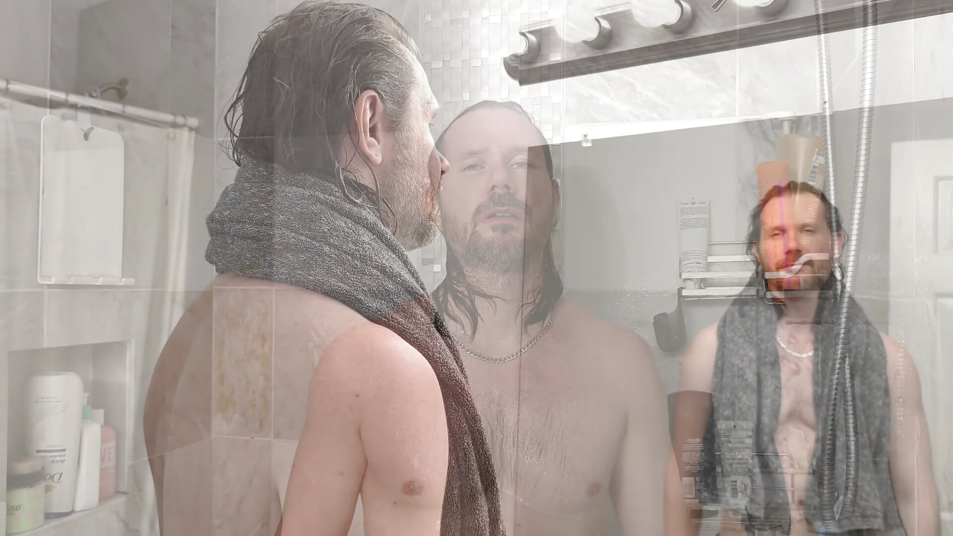 Albino Adonis - Watch and Get Ready With Me Bathroom Hair Fetish