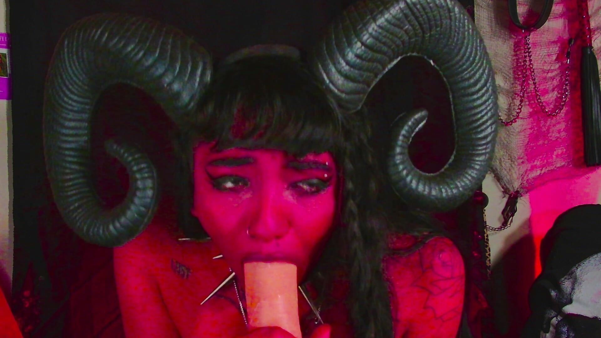 evil demon sucks your cock very well