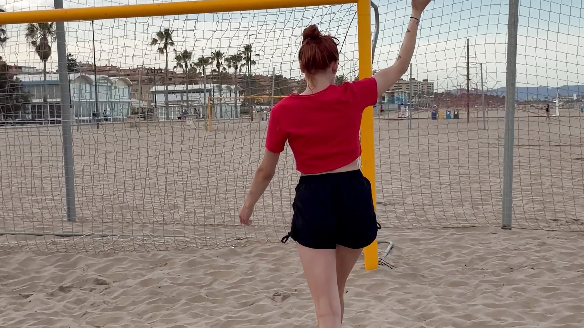 Football girl is waiting for you