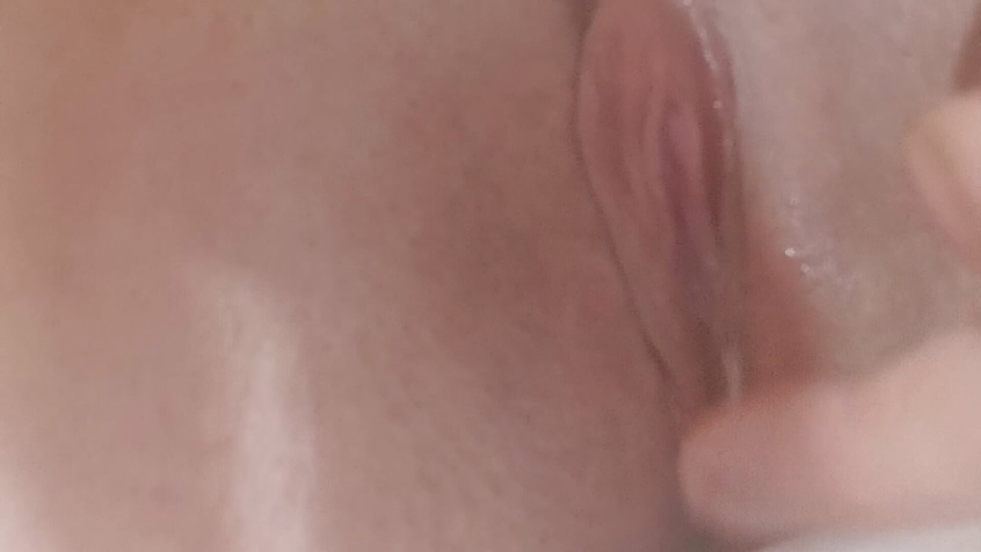 Wet shaved pussy