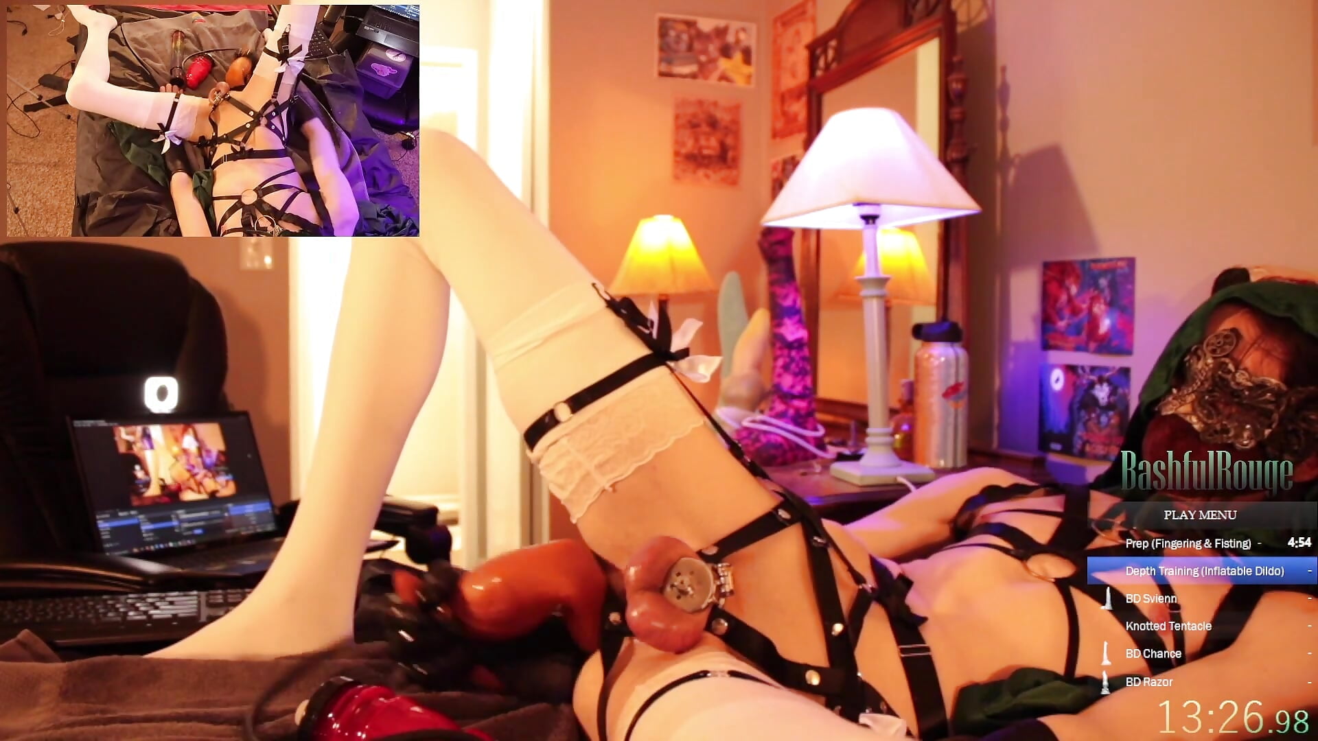 [11/22/25] Skinny Twink Stuffs Hole Full of Cum Lube and Dildos - video van BashfulRouge cam-model