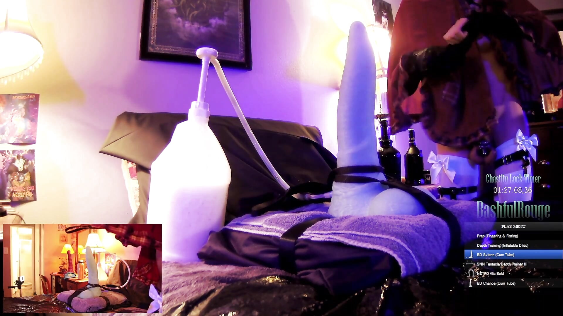 [6/27/26] Last Stream Of Pride! (Ft. Some Belly-Bulging Dildos & Gently Fucking My Cock) - vídeo de la modelo de cam BashfulRouge